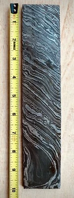 大马士革钢坯/刀条带“扭曲图案”手工制作CK 03 — 第 1/4 张图片