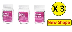 Laxative With Senna 200 Tablets X 3 Jars - SAME AS COLOXYL SENNA Happy Customers - Picture 1 of 5