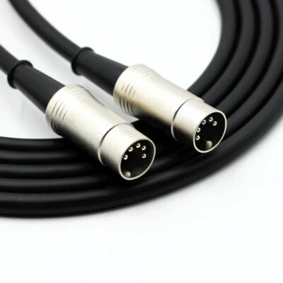 Tarjeta de sonido con teclado MIDI 5 pines DIN cable de audio piano batería guitarra extensión de 5 pines - Imagen 1 de 4