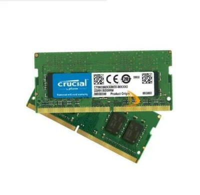 Crucial 2x 16GB 1RX8 PC4-2400T DDR4-19200S SO-DIMM Laptop Memory RAM 260pin Test - Image 1 of 4