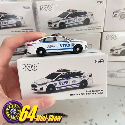 596MODEL 596 1:64 Ford Responder New York City New York Police Diecast-Metall-Modellauto