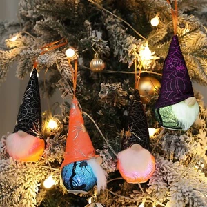 4pk Mini Gnomo Halloween Adorno Decoraciones Nuevo Envío Rápido - Imagen 1 de 2