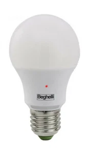 LAMPADA LAMPADINA LED BEGHELLI CON SENSORE LUCE CREPUSCOLARE GIARDINO 12W AUTO