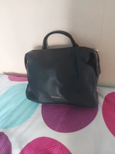 Ted Baker Eliiee Small Black Leather Shoulder Crossbody Tote bag - Picture 1 of 6