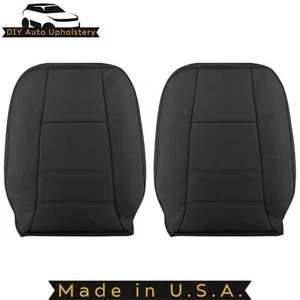 1999-2004 For Ford Mustang V6 Leatherette Front Top Seat Covers Dark Charcoal - Picture 1 of 9