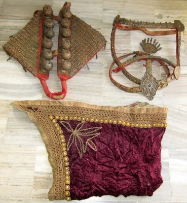 Old Original Copper Golden Ethnic Saree Horse Traditional Jewellery Accessory - Image 1 of 4