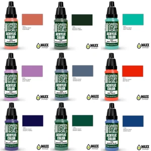 Pinturas acrílicas Green Stuff World (individuales todos los colores) - Imagen 1 de 105