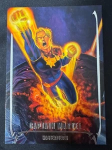2024 Marvel Masterpieces Nahuel Grego CAPTAIN MARVEL #87 Tier 4 BASE /99 SSP - Picture 1 of 11