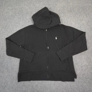 Ralph Lauren Jumper Mens SMALL Black Long Sleeve Hoodie Winter Full Zip Size S - Picture 1 of 9