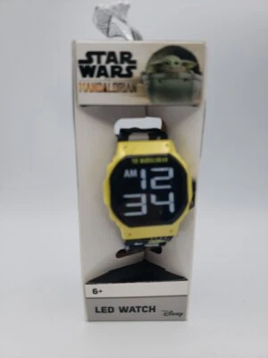 Star Wars Mandalorian Children's Watch NEW Ages 6+ LED Watch - Image 1 of 4