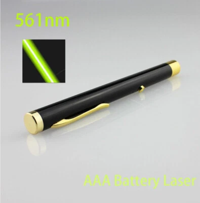 561 nm hellgelb AAA Batterie Laserpointer sichtbarer Punktstrahl Licht - Bild 1 von 4