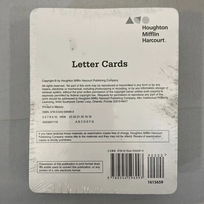 Decoding Power Intensive Reading Instruction Letter Cards Grades K-2 SEALED - Image 1 of 4