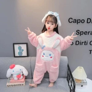 One-piece Pajamas With Thick Coral Velvet Cinnamoroll Homewear Christmas Gifts - Picture 1 of 26