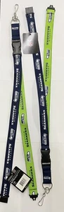 Seattle Seahawks Football Lanyard Clip Detachable Keychain (Pack of 2) - Picture 1 of 2
