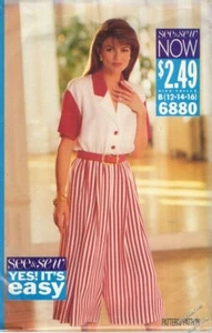PATTERN Butterick Sewing See & Sew Woman Culotte Dress Sz 12-16 Vintage c1994 - Picture 1 of 1