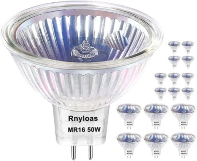 10 PACK MR16 12V 50W 50watts Lighting Bulb GU5.3 BASE 300LM Dimmable - Image 1 of 4