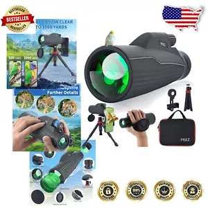 12x56 Monocular with Night Vision, Tripod, and Smartphone Adapter - Picture 1 of 11