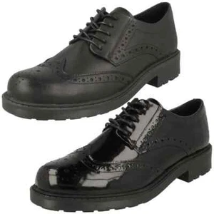 Zapatos Brogue De Dama Clarks Orinoco 2 Limit Negros Con Cordones - Imagen 1 de 20