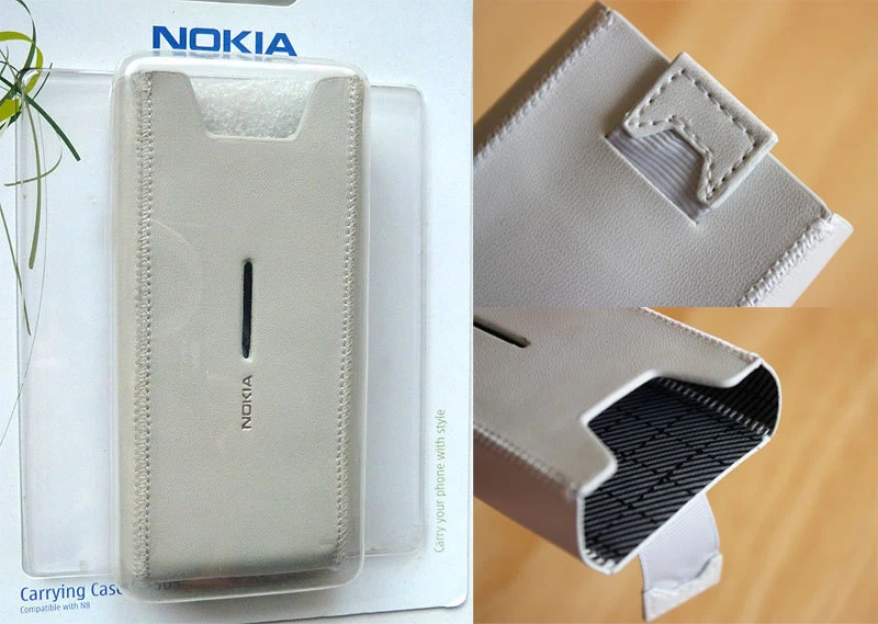Custodia per Nokia N8 e C7 in pelle bianca CP-503 - Immagine 1 di 1