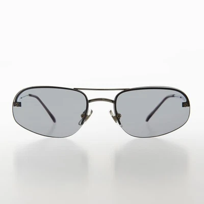 Graue Randlose Pilotform Vintage Sonnenbrille - Zizi - Bild 1 von 3