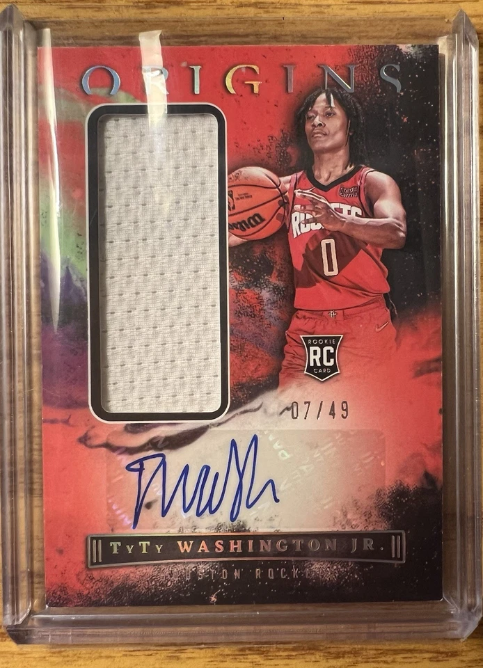 2022 Origins  TyTy Washington Auto RPA /49 Houston Rockets Rookie - Image 1 of 2