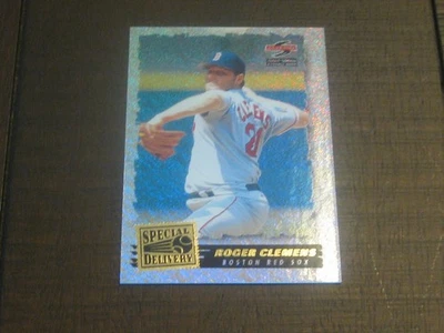 Tarjeta de béisbol Roger Clemens 1995 Score Summit # 190 Nth Degree Red Sox Foto 1 de 2