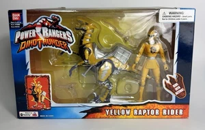 Power Rangers Dino Thunder Yellow Raptor Rider Nuevo Sellado 2003 ¡Raro! - Imagen 1 de 7