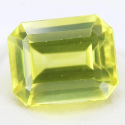 16.10 Ct Heliodor Beryl Natural Yellow Emerald Cut Certified Loose Gemstones - Image 1 of 4