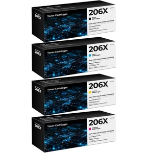 206A W2110X 206X Toner Set für HP Color LaserJet Pro MFP M283fdw M283cdw M283fdn - Bild 1 von 6