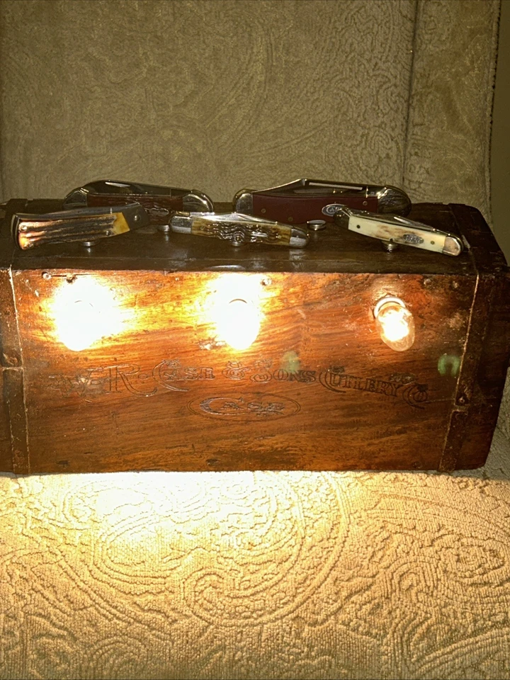 WR Case Cutlery Co Handmade Lighted Knife Display - Image 1 of 4