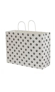 SSWBasics Grandes - Bolsas de compras de papel con estampado de pata - Estuche de 100 - Imagen 1 de 1