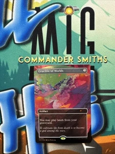 Crucible of Worlds ✨ Borderless GALAXY FOIL ✨ MTG NM Secret Lair (2110) - Picture 1 of 3