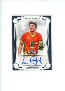 2025 Leaf Premier Edition Table Tennis Liam Pitchford #BA-LPI Autograph Auto - Picture 1 of 2