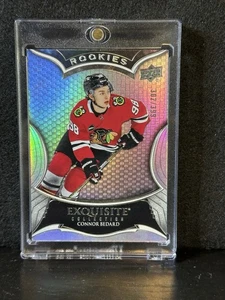 2023-24 UD Exquisite Rookies CONNOR BEDARD RC #’d/399! Falchi neri - Foto 1 di 3