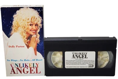 Unlikely Angel VHS Tape Promotional Screener Dolly Parton Roddy McDowall HTF - Image 1 of 4