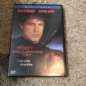 The Night of the Following Day (DVD, 1969) Marlon Brando, Richard Boone 94 Mins - Picture 1 of 3