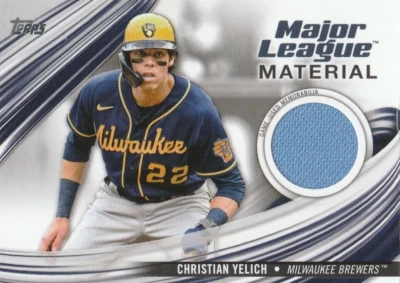2023 Topps Series 1 Baseball Christian Yelich Major League Material Relic MLM-CY - Image 1 of 2