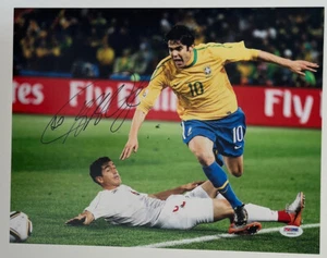 RICARDO KAKA SIGNED BRAZIL 11X14 PHOTO PSA/DNA - Picture 1 of 2