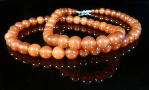 Carnelian Necklace Therapeutic Gemstone 10mm - Picture 1 of 8