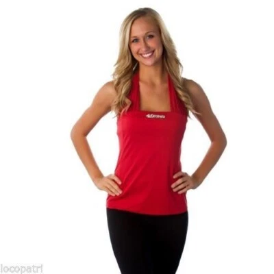 ALL SPORT COUTURE Couture NFL Womens San Francisco 49ers First Down Halter Top Shirt NWT XS, M, L
