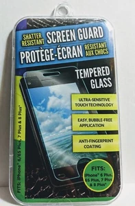Displayschutz Hartglas bruchsicher iPhone 7 Plus 6/6s Plus 8 Plus - Bild 1 von 2