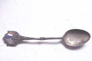 Antik 1908 Franco British Exhibition London England Silber Souvenir Löffel - Bild 1 von 3