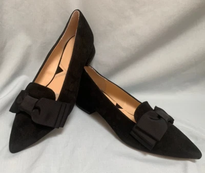 MOCASSIM FEMININO ADRIENNE VITTADINI PRETO BIQUEIRA PONTIAGUDA LAÇO CAMURÇA SALTO 1" - Imagem 1 de 4