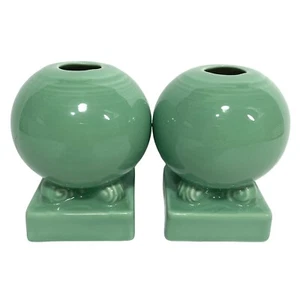 Fiesta runde Birnenkugel Kerzenständer Kerzenhalter Sea Mist grün Homer Laughlin - Bild 1 von 6