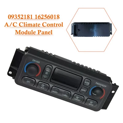 A/C Climate Control Module Panel 09352181 16256018 for Corvette C5 1997-2004 S11 - Image 1 of 4