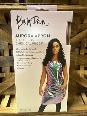Delantal de lámina de poliéster Aurora para todo uso y a prueba de productos químicos de Betty Dain Foto 1 de 2