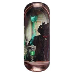 ABSINTH GOTHIC BRILLENETUI LISA PARKER SCHWARZ KATZE GRÜN FEE - Bild 1 von 2