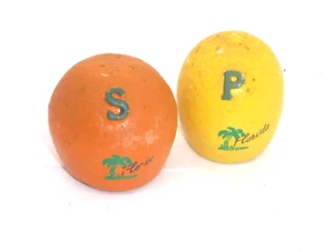 ๐ Vintage Florida Orange & Lemon Salt and Pepper Shakers - Souvenir Set - Picture 1 of 1