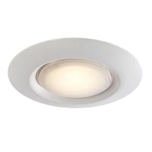 Trans Globe Vanowen LED LT Indoor Flushmount, White/White Frost - LED-30021-1WH - Picture 1 of 1