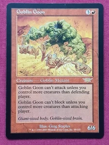 Magic The Gathering LEGIONS GOBLIN GOON red card MTG - Imagen 1 de 2